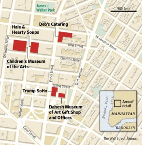 Hudson Square map - Dahesh Museum of Art Gift shop