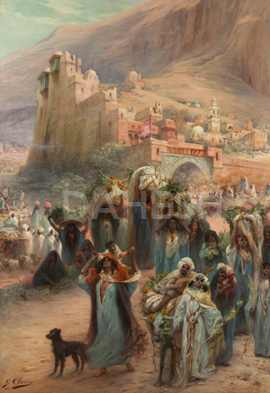 Georges Jules Victor Clairin, In Egypt, the Prosperous Town, Peace