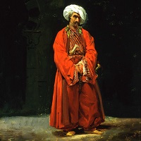 Vernet Man In An Oriental Costume