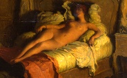 Deutsch Nude On A Red Bed 184x114